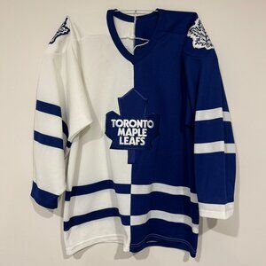Vintage Toronto Maple Leafs CCM NHL Hockey Jersey Split Home Away Size L